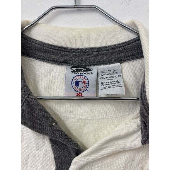 Mens Vintage Pro Edge Polo Shirt XL 90s Pittsburgh Pirates MLB - Picture 3 of 7